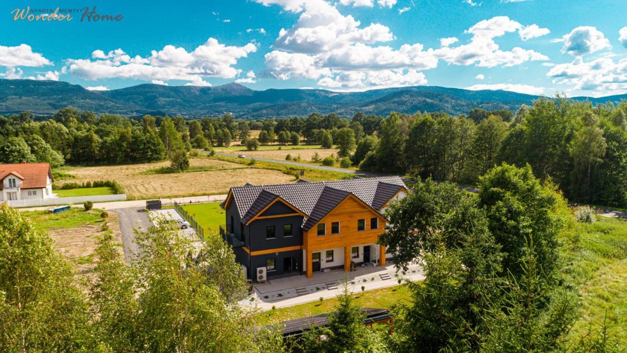 Wonder Home - Apartamenty Halo Karkonosze Z Ogrodem, Sezonowym Basenem, Placem Zabaw I Widokiem Na Sniezke - Zlokalizowane Blisko Karpacza Mysłakowice Eksteriør billede