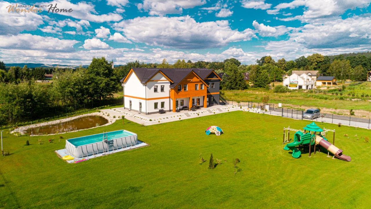 Wonder Home - Apartamenty Halo Karkonosze Z Ogrodem, Sezonowym Basenem, Placem Zabaw I Widokiem Na Sniezke - Zlokalizowane Blisko Karpacza Mysłakowice Eksteriør billede